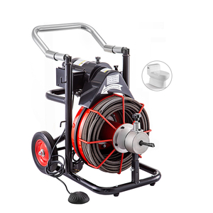 Popular in Europe Sewer Machine Open Style Cable Case 100' X 1/2" Drain Auger Pipe <b>Cleaner</b> Machine - Product Image 3