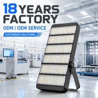 Projecteur LED extérieur étanche 50-420W, lampe de chantier, éclairage industriel, support réglable, éclairage de zone