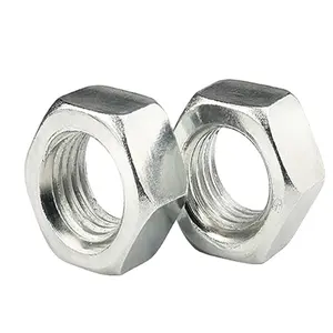 Handan Company DIN934 carbon steel Hexagon Nut White zinc hex nuts