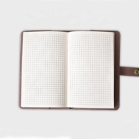 Benutzer definierte A6 Pink Blue Girl tragbare Tasche Notebook Wieder verwendbare PU-Leder Softcover Kawaii Notepad Zusammensetzung Cute Mini Journal