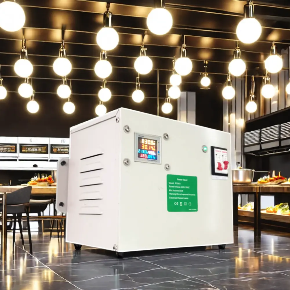 2023 PU001 Dispositivo de ahorro de electricidad estabilizador de voltaje monofásico Equipo de ahorro de energía para restaurantes y granjas