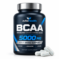 Poudre de BCAA à Marque Blanche avec Électrolytes, 30 Doses, BCAA 2:1:1 + Hydratation et Récupération Intra-Entraînement, Sans Sucre |   GMP