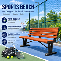 Bancs de terrain de sport durables et personnalisés en usine pour terrains de football, de tennis et de padel – Chaises de repos extérieures élégantes et résistantes