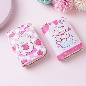 <span class=keywords><strong>Porte</strong></span>-cartes mini-accordéon de style japonais grande capacité multi-fentes anti-démagnétisation motif dessin animé mignon portefeuille bancaire court pour <span class=keywords><strong>femme</strong></span> - Product Image 3