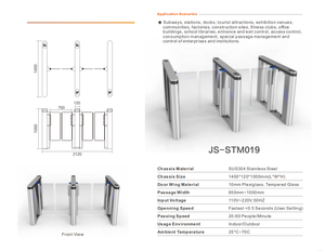 Système de barrière pivotante automatique à grande vitesse, directement de l'usine, avec contrôle d'accès par code QR, RFID et reconnaissance faciale, certifié CE - Product Image 5