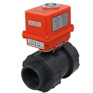 Actionneur de vanne à boisseau sphérique électrique en plastique Q911F-10S, double union DN15-60, vanne d'eau, structure papillon, gaz, huile, milieu OEM - Product Image 5