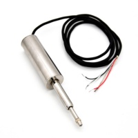 Transductor de desplazamiento de alta precisión LVDT, sensor de posición lineal con salida analógica de 0-10V