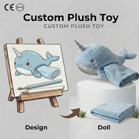 Produsen Kustom OEM Grosir Selimut Buku Boneka Lembut Kustom 2 in 1 Selimut Buku Boneka Lipat untuk Anak-anak Bantal CE