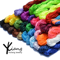 1mm/20m ligne de jade fil rouge bijoux à bricoler soi-même noeud chinois perles fil résultats nylon pantoufles sac cordon chaîne bricolage pantoufles sac