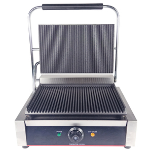 220 v/2200 w Non-bastone Singolo Commerciale Piatto Piatto di Bistecca Panino Tostapane Macchina Elettrica Piastra Grill Contatto Elettrico grill - Product Image 5