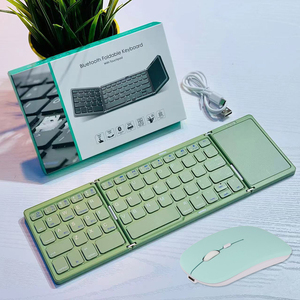 Set <span class=keywords><strong>Tastiera</strong></span> Pieghevole Tri-Modalità, Mini <span class=keywords><strong>Tastiera</strong></span> Portatile con Mouse per Tablet e Telefono, Ricaricabile - Product Image 5