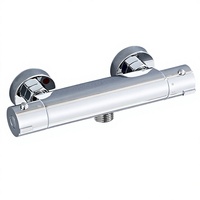 Robinet thermostatique tout cuivre à température constante pour baignoire et douche, mitigeur eau chaude et froide à régulation automatique de la température