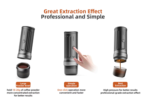 Macchina per Caffè Espresso Portatile Elettrica 20 Bar per Uso Esterno, Domestico e in Auto - Product Image 6