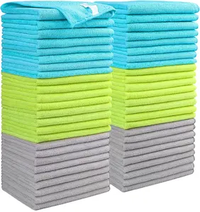 Microfiber Cleaning Cloths, Softer Highly Absorbent, Lint Free Streak Free for House, Kitchen, Car, Window Gifts(12in.x16in.)
