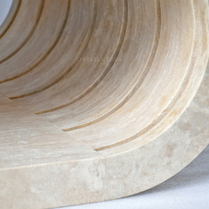 High End Design Natural Beige <strong>Travertine</strong> Modern Roman Coffee <strong>Table</strong> with Storage for Small Spaces Home Furniture - Product Image 3