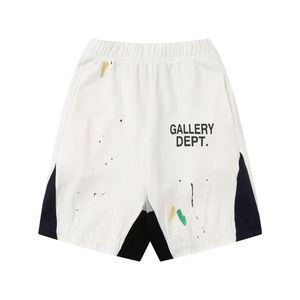 <span class=keywords><strong>Pantaloncini</strong></span> Casual Ispirati a Splatter in Cotone Pesante con Elastico in Vita, Stile <span class=keywords><strong>Streetwear</strong></span>, per Uomo Donna Unisex - Collezione Gallery - Product Image 4