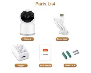 Caméra IP WIFI 3mp 5mp Smart Life, application Tuya, détection <span class=keywords><strong>de</strong></span> mouvement, Mini caméra <span class=keywords><strong>de</strong></span> Surveillance intérieure sans fil, CCTV - Product Image 5