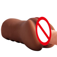 Realistischer Männlicher Masturbator mit Doppelkanal, TPE-Stroker-Hülle, Hochelastisch, Hautähnliches Gefühl, Wasserdichte Taschenmuschi, Sexspielzeug für Männer