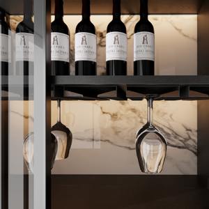 Porte-gobelet à <span class=keywords><strong>vin</strong></span> en aluminium de luxe Casier à <span class=keywords><strong>vin</strong></span> Porte-gobelet en <span class=keywords><strong>verre</strong></span> Stockage monté sur le dessus - Product Image 3