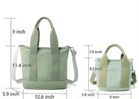 Sac fourre-tout en toile de coton personnalisé avec logo imprimé, écologique, recyclable, vert, portable, mignon, petit, unisexe, pliable avec bouton