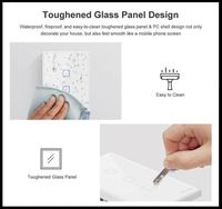 SONOFF T2 US 1Gang 1C WiFi Smart Switch Mur Tactile Verre Sans Fil Télécommande LED Lumières pour Smart Home