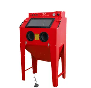 High Quality Sandblasting Cabinet 350L Vertical Sandblast Cabinet By Factory Direct Supply