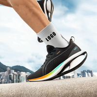 Chaussettes de sport de performance Chaussettes de badminton de sport personnalisées Chaussettes de course à logo jacquard personnalisé