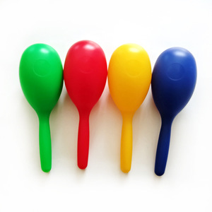 Wholesale 20 cm Oval Colorful Plastic Maracas Orff <b>Musical</b> <b>Instrument</b> Children's Stage Performance Accompaniment <b>Instrument</b> - Product Image 2