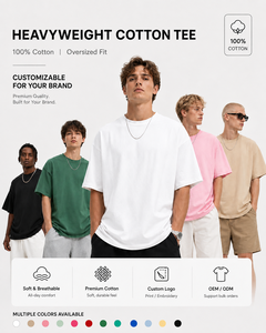 T-Shirt in Cotone con Etichetta Privata, <span class=keywords><strong>Blu</strong></span> Pastello e Rosa, Collo Tondo, per Etichette Personalizzate e Abbigliamento all'Ingrosso - Product Image 2