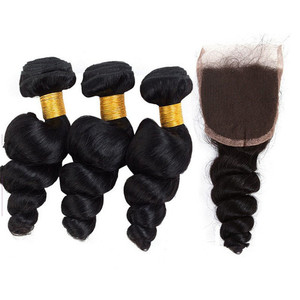 Mèches naturelles du cambodge Remy — queen beauty, extension de cheveux humains ample, de couleur foncée, avec Closure et frontal - Product Image 2