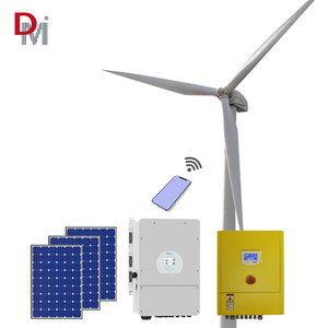 Sistema Híbrido Solar y Eólico Conectado a la Red, Generador Eólico de 5KW, Paneles Solares de 5KW con GPRS - Product Image 2