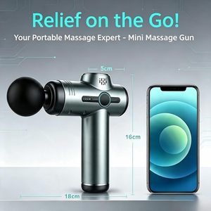 Pistolet de massage électrique portatif à percussion musculaire avec chaleur, équipement de thérapie sportive pour fascias - Product Image 2
