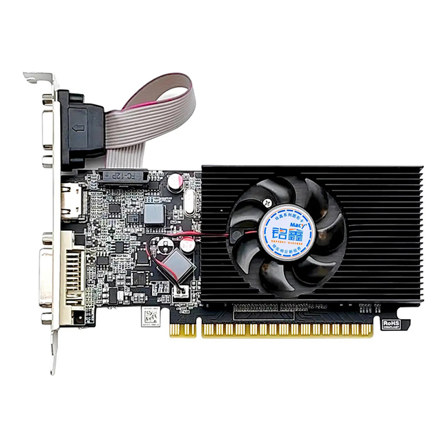 Graphics Card Geforce GT210 GT610 2GD DDR3 64BIT GPU Cards Uefi VGA DVI HD Gaming PC Desktop Independent Graphics Card