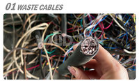 Sistema de refinación de cobre 99.99% Pureza Fundición Cable listo Alambre Máquina granuladora de cobre