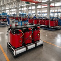 Transformateur de type sec SCB12 personnalisé, faible bruit, haute fiabilité, pour projets industriels, commerciaux et d'énergie renouvelable
