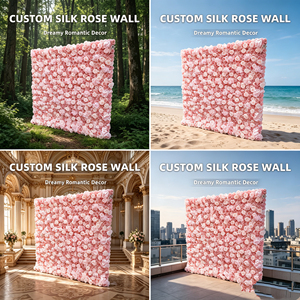 Conjunto de decoración floral para pared al por mayor, diseñado para organizadores de bodas, tiendas de decoración y proveedores de eventos comerciales. - Product Image 6