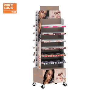 Tùy chỉnh sơn móng tay hiển thị giá sàn gắn hai Mặt hiển thị Kệ bánh có thể tháo rời Son môi hiển thị kệ - Product Image 6