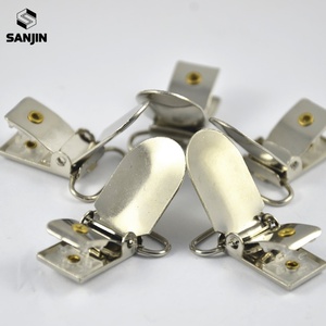 Attaches-sucettes métalliques avec anneaux en plastique ovales, ronds et rectangulaires de 15 mm, 20 mm, 25 mm, 30 mm, 35 mm - Product Image 2