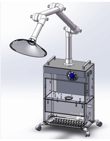 Purificateur d'air haute efficacité pour aspiration d'aérosols buccaux externes dentaires Extracteur de fumée XA350-1
