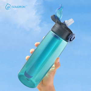 CAMAZ Bouteille d'eau alcaline d'usine Bouteille d'eau en plastique filtrée pour l'extérieur Bouteille d'eau alcaline avec <span class=keywords><strong>filtre</strong></span> - Product Image 3