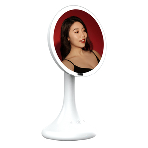 <span class=keywords><strong>Miroir</strong></span> Led de Bureau Hd Capteur de Corps Commutateur Bluetooth Langue <span class=keywords><strong>Miroir</strong></span> de Maquillage Avec Haut-Parleur Musique Pour Chambre Salle de Bain - Product Image 1