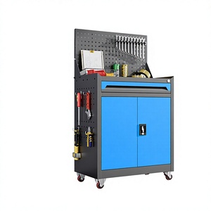 รถเข็นเครื่องมือซ่อมรถยนต์อเนกประสงค์ OEM โครงเหล็ก 1 ลิ้นชัก รับน้ำหนักได้ 250 กก. ระดับอุตสาหกรรม สำหรับงานซ่อมบำรุงเคลื่อนที่ พร้อมกุญแจล็อค - Product Image 3