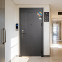 Porte de sécurité en acier, porte d'entrée, porte anti-effraction, porte coupe-feu, porte intérieure d'appartement, finition personnalisable, fabrication chinoise directe