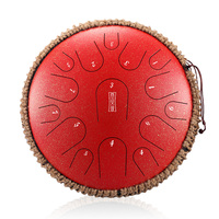 2021 New Steel Tongue Drum 13 Inch 15 Tone Tank Drum Percussion Hanging Drum D Blue