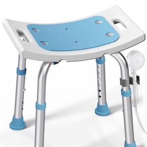 Shower <b>Chair</b> For <b>Elderly</b> Pregnant Women 250 Kg Capacity Non Slip Aluminum Alloy Bathroom Safety Equipment - Product Image 1