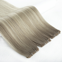 # Extensions de cheveux vierges slaves européens de qualité supérieure 9ATP9A/613 prêtes à être expédiées, tissage Genius