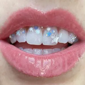 Wholesale Best Distributor Lab Grown Synthetic Opal Rough Gemstone Fancy Cutting opal teeth gem for Dental Jewelry