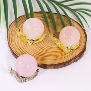 1 पीसी घोंघा क्रिस्टल बॉल आधार नीचे ब्रैकेट गेंद धारक धातु गेंद ब्रैकेट रचनात्मक घर डेस्कटॉप गहने - Product Image 3