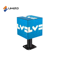 Uhled pubblicità esterna cubo schermo a LED P2.5 forma irregolare modulo schermo a LED ad alta aggiornamento 3840hz Display cubo a parete Video
