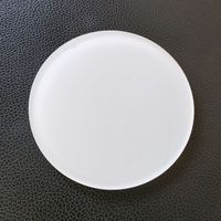 Qualisub personnalisé 4mm forme carrée sous-verre acrylique Sublimation clair sous-verre acrylique blanc revêtement parfait sous-verre acrylique